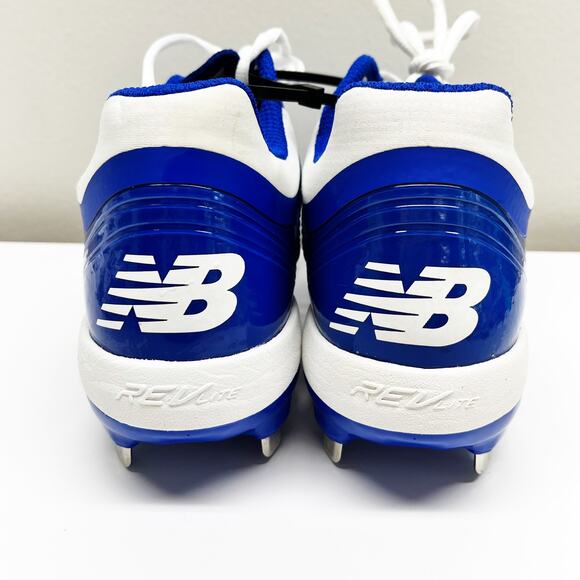 New Balance Men's 4040 v5 Metal Baseball Cleats Blue White Shoes Size 6 - Picture 5 of 7